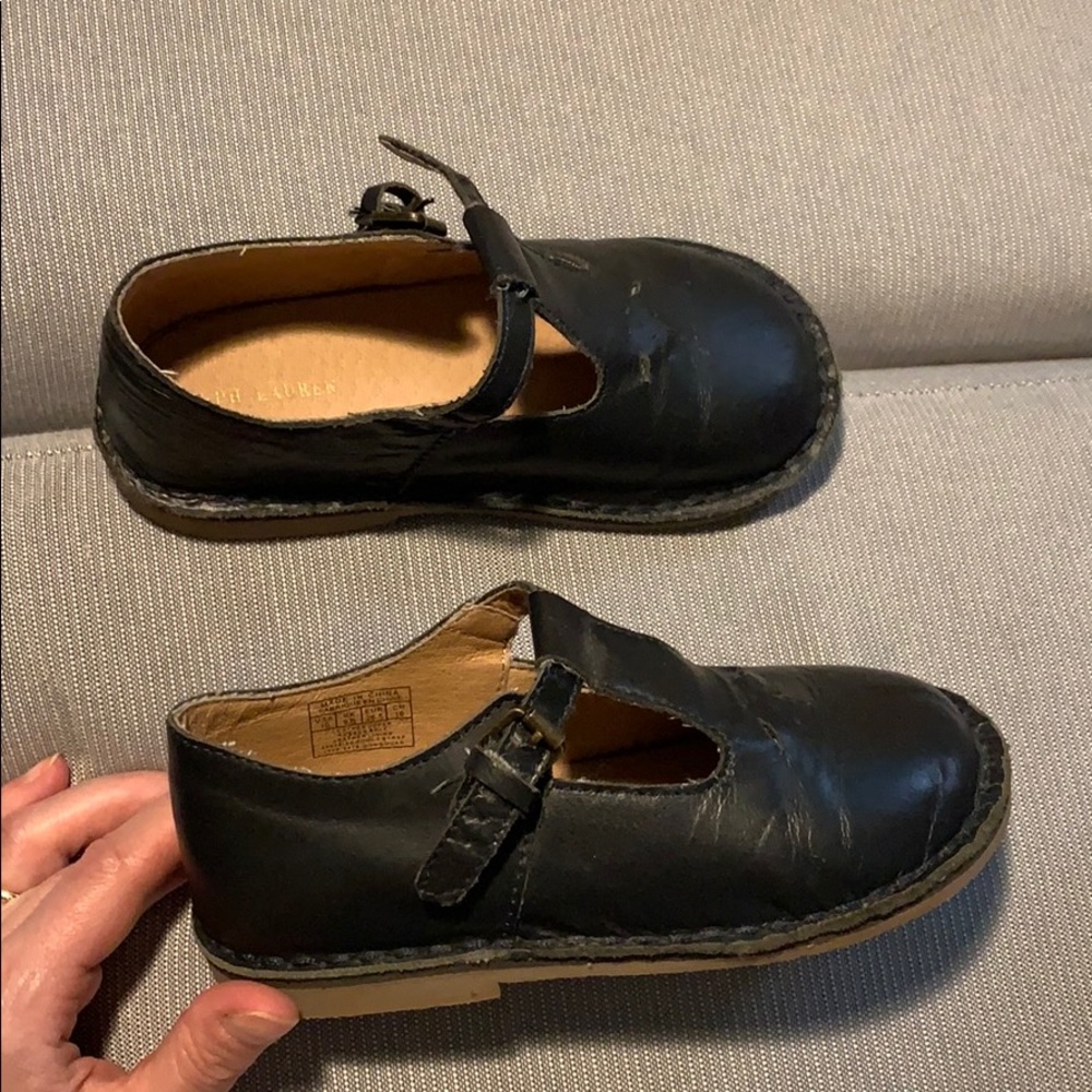 Ralph Lauren - genuine leather girls shoes